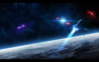 Space station shuttle earth rocket - a space station free wallpaper