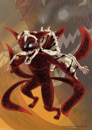 Cartoon demon body demon head - a demon like body free wallpaper