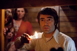 Man holding candle mirror woman - david annand free wallpaper