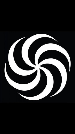 Black white photo circular object 3 - circular free wallpaper