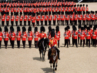 Men red uniforms horses field - horse free wallpaper
