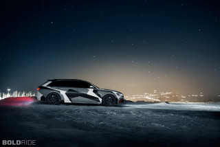 Car parked snow night sky - a sky background free wallpaper for desktop
