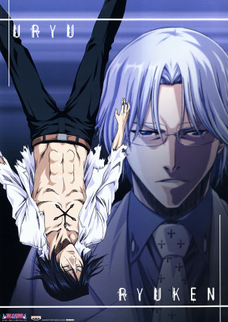 Anime characters white hair blue 3 - his hand free wallpaper