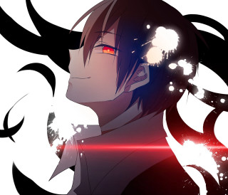 Man horns red eyes black 2 - horn free wallpaper