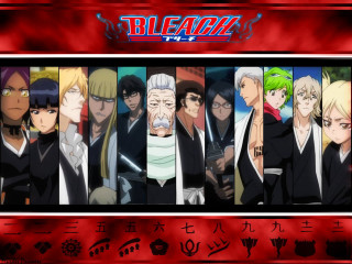 Anime characters red background bleacher - together free wallpaper
