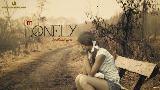 Woman bench dirt road message 2 - im free wallpaper