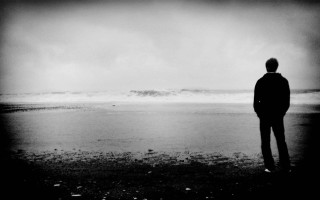 Man beach ocean wave standing 5 - chris friel free wallpaper