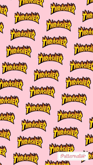 Pink background yellow black lettering - video art free wallpaper