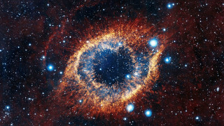Large blue eye star field - space free wallpaper
