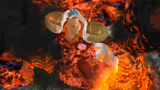 Egyptian god statue flames lava - eiichiro oda free wallpaper