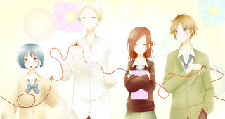 Anime characters microphone woman holding - chiharu shiota free wallpaper