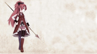 Woman long pink hair sword - a woman free wallpaper
