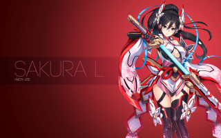 Woman costume sword holding sakuural - a sword and a sword free wallpaper