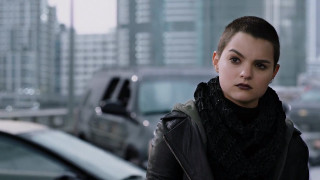 Woman standing car city black - a black jacket free wallpaper