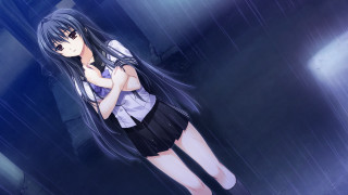 Girl short skirt rain arms - a short skirt free wallpaper for desktop
