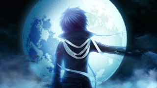 Person full moon sword chain - full free wallpaper