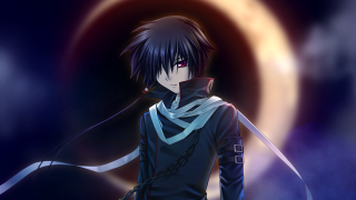 Man black outfit sword moon - a sword free wallpaper