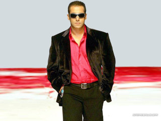 Man red shirt black jacket 2 - sunglass free wallpaper