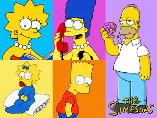 Simpsons character eating donut talking - other character free wallpaper