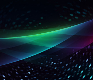 Colorful abstract curved black dots - white dot free wallpaper