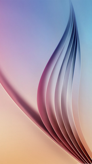 Curved phone pink blue abstract - back side free wallpaper