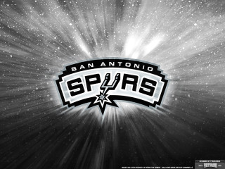Spurs logo black white stars - allan brooks free wallpaper