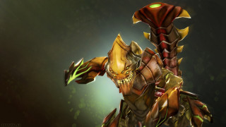 Stylized creature green light yellow - creature free wallpaper
