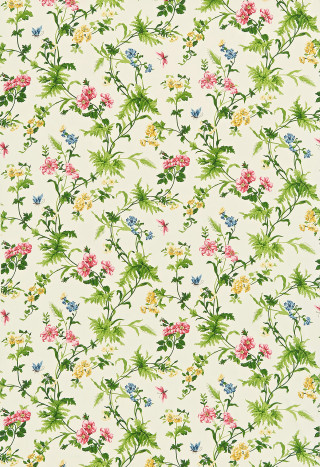 White background flower bunch green - a flemish baroque free wallpaper