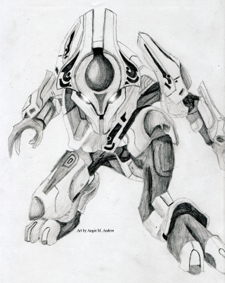 Robot gun helmet large body - his hand and a helmet free wallpaper