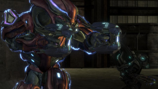 Robot glowing arms legs room - a large window free wallpaper