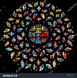 Stained glass window circular design 2 - dionisiu free wallpaper
