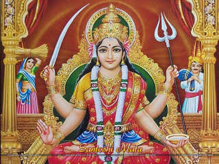 Hindu god sword deities red - a painting of a hindu god free wallpaper