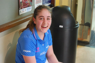 Girl bench food trash can - anna findlay free wallpaper