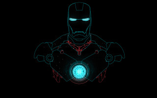 Glowing man dark circle chest - glowing free wallpaper