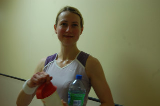 Woman holding water bottle red - a bottle of water free wallpaper