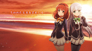 Anime girls beach sun ocean - neoromanticism free wallpaper