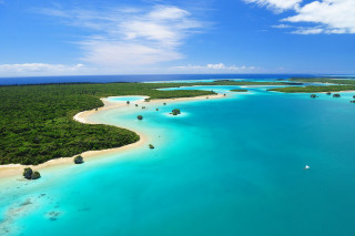 Blue lagoon boat sandy beach - sandy free wallpaper