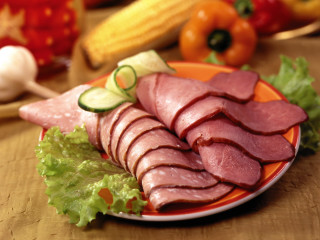 Sliced meat vegetables table knife - constant permeke free wallpaper