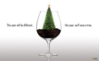 Glass small tree message side - a small tree free wallpaper