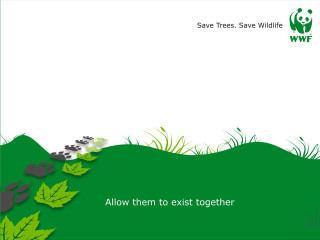 Green white flyer panda bear - an illustration free wallpaper
