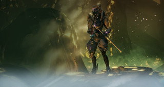 Man suit sword forest fog - warframe armor free wallpaper