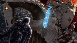 Demon sword armor fire horns - their hand and a demon free wallpaper