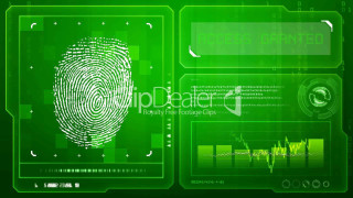Fingerprint green background sound wave - the middle of it free wallpaper