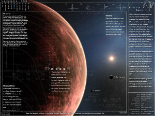 Space station red planet blue - a blue planet in the background free wallpaper