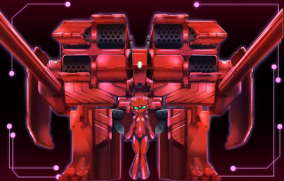 Red robot large gun red - a red robot free wallpaper