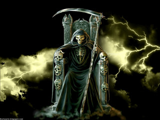Skeleton throne scepter sitting image - a throne free wallpaper