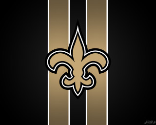 Saints logo black gold striped - a new orleans saints logo free wallpaper