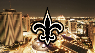 New orleans saints logo cityscape - dave arredondo free wallpaper