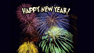 Fireworks happy new year display - free new year wallpaper