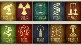 Science posters symbols series nine 4 - a gold free wallpaper
